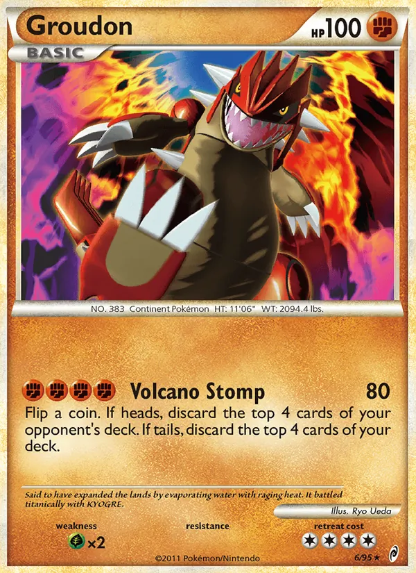 Groudon #6 – Call of Legends card