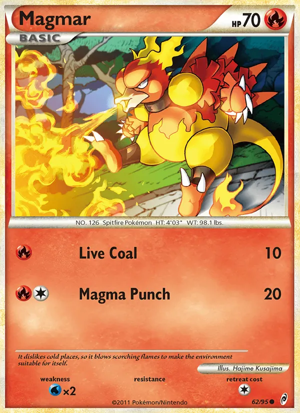 Magmar #62 – Call of Legends card