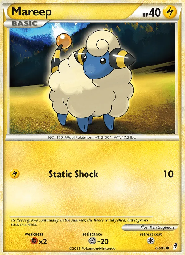 Mareep #63 – Call of Legends card