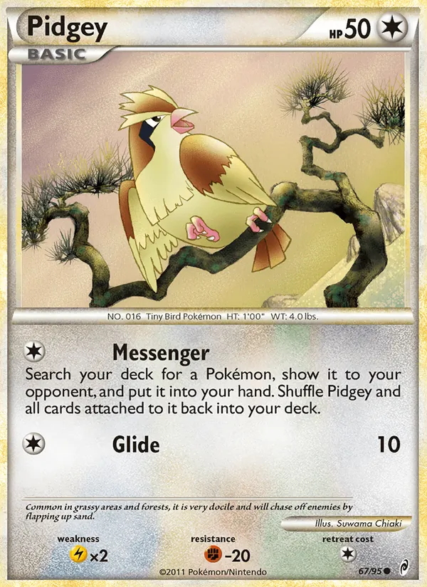 Pidgey #67 – Call of Legends card