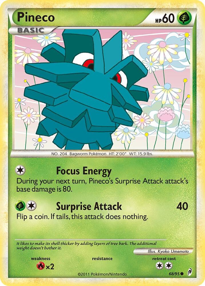 Pineco #68 – Call of Legends card
