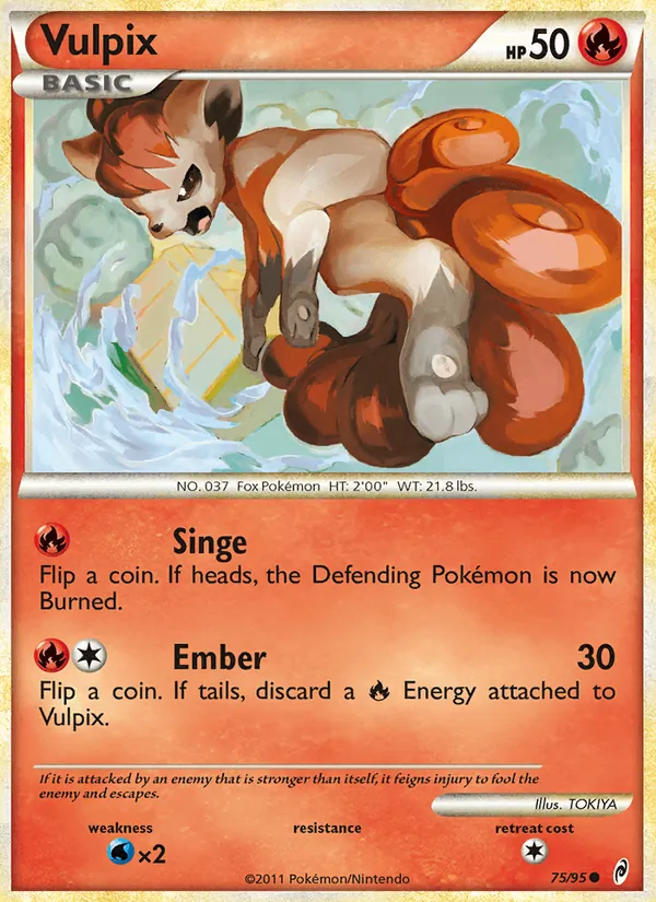 Vulpix #75 – Call of Legends card