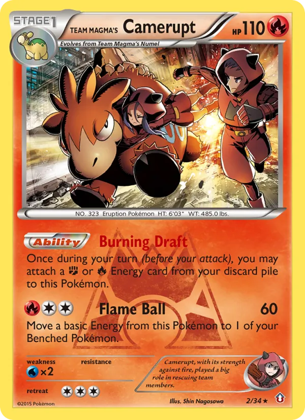 Team Magma's Camerupt #2 – Double Crisis card