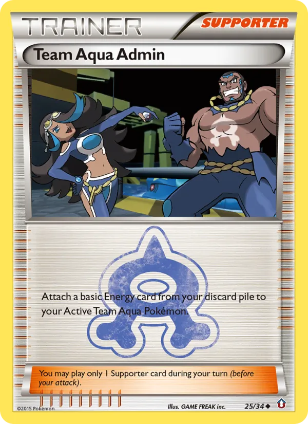 Team Aqua Admin #25 – Double Crisis card