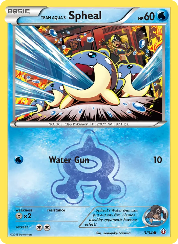 Team Aqua's Spheal #3 – Double Crisis card