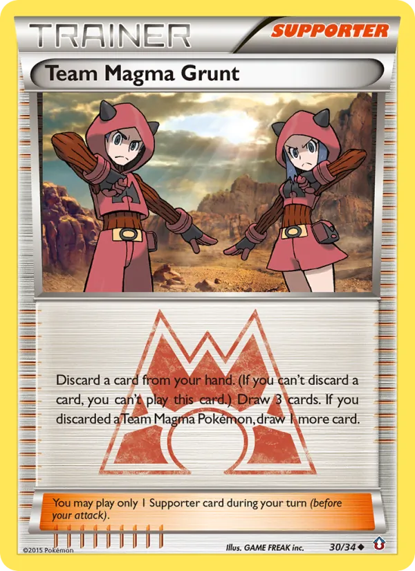 Team Magma Grunt #30 – Double Crisis card