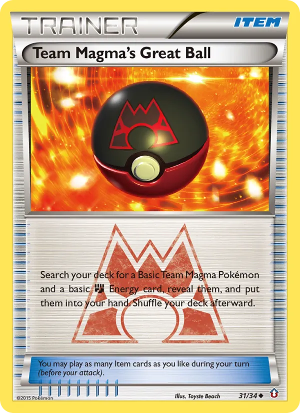 Team Magma's Great Ball #31 – Double Crisis card
