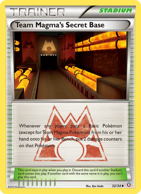 Team Magma's Secret Base #32 – Double Crisis card