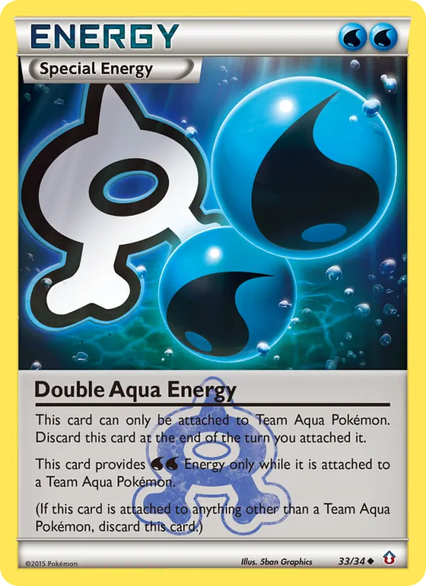 Double Aqua Energy #33 – Double Crisis card