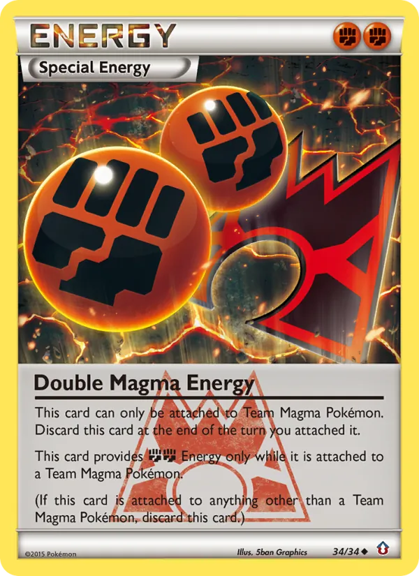 Double Magma Energy #34 – Double Crisis card