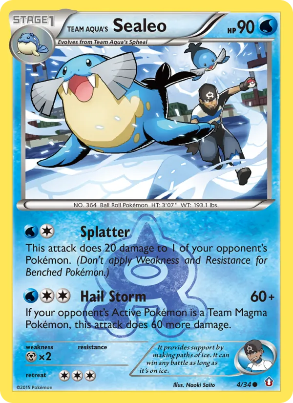 Team Aqua's Sealeo #4 – Double Crisis card