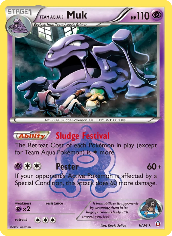 Team Aqua's Muk #8 – Double Crisis card