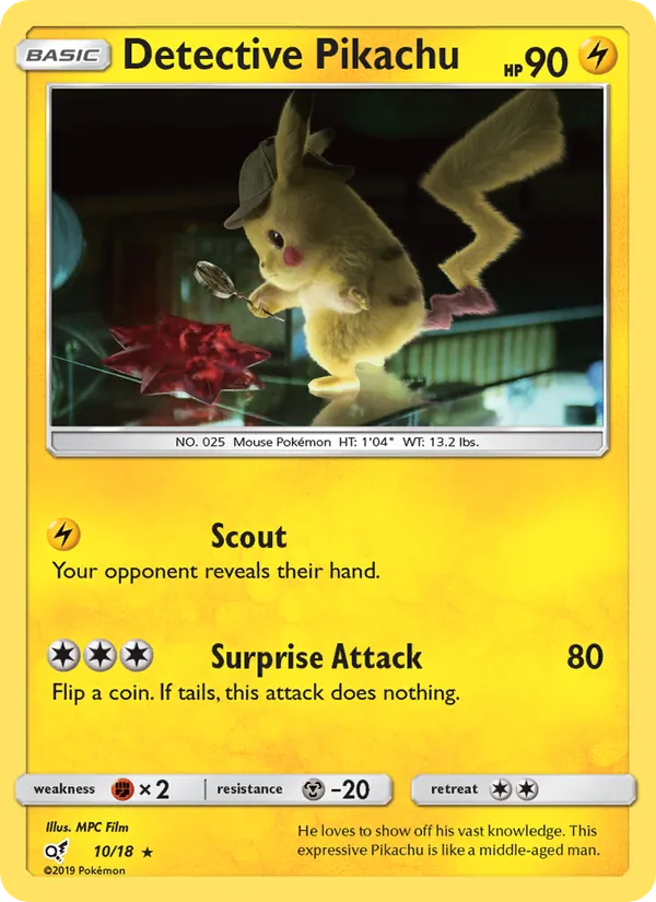 Detective Pikachu #10 – Detective Pikachu card