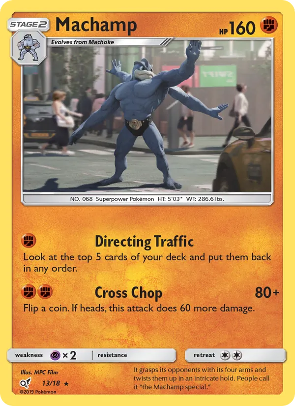 Machamp #13 – Detective Pikachu card