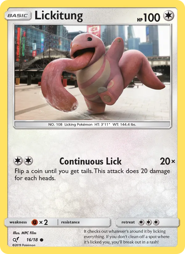 Lickitung #16 – Detective Pikachu card