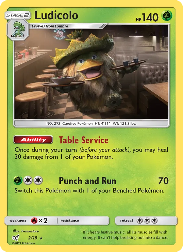 Ludicolo #2 – Detective Pikachu card