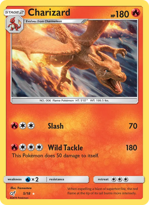 Charizard #5 – Detective Pikachu card