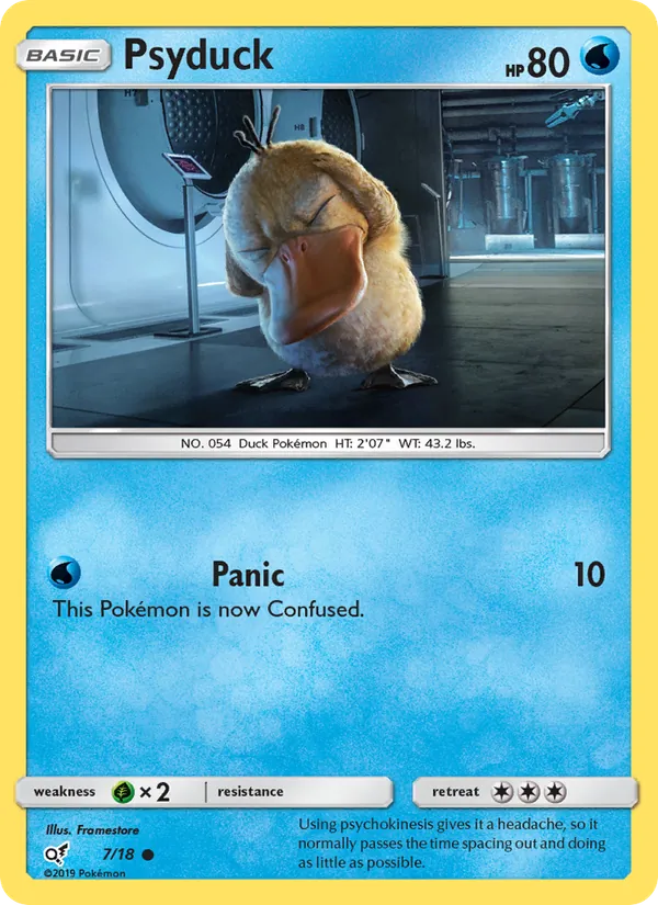 Psyduck #7 – Detective Pikachu card