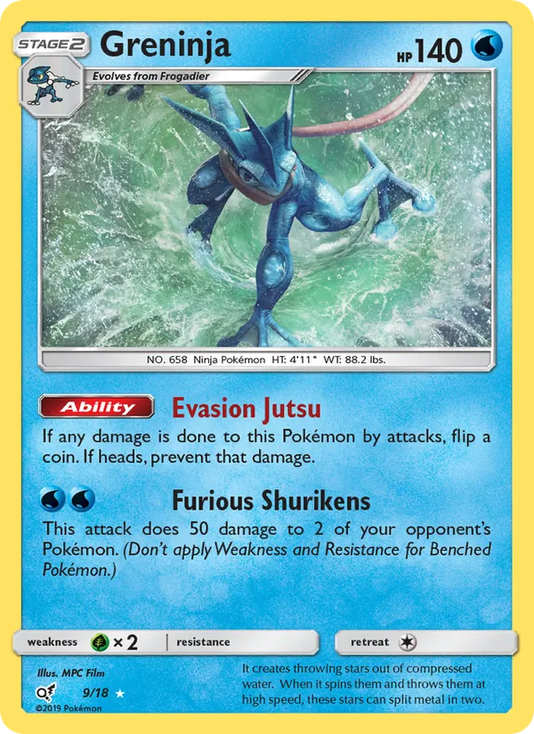 Greninja #9 – Detective Pikachu card