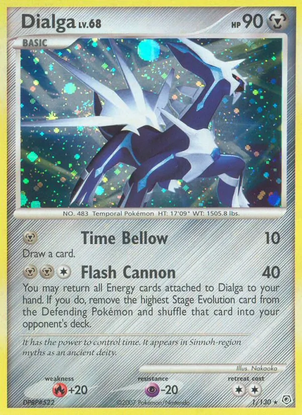 Dialga #1 – Diamond & Pearl card