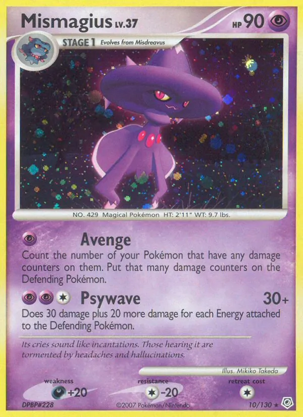 Mismagius #10 – Diamond & Pearl card