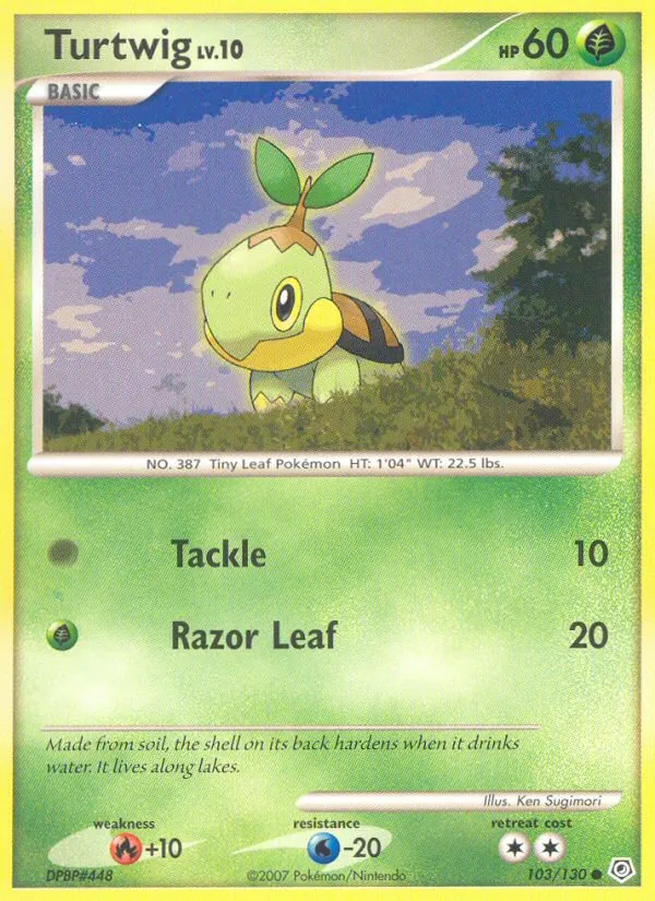 Turtwig #103 – Diamond & Pearl card