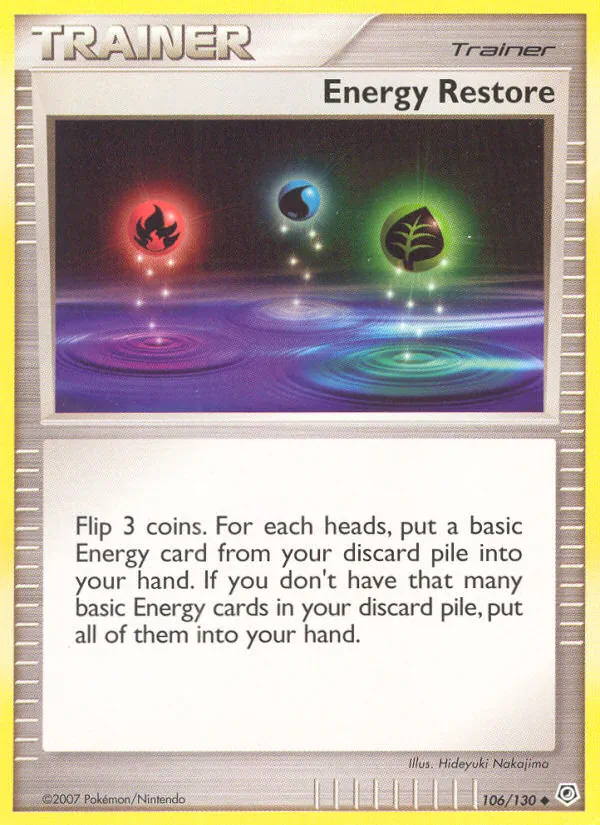 Energy Restore #106 – Diamond & Pearl card