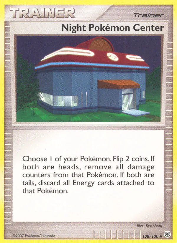 Night Pokémon Center #108 – Diamond & Pearl card