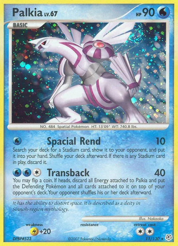 Palkia #11 – Diamond & Pearl card