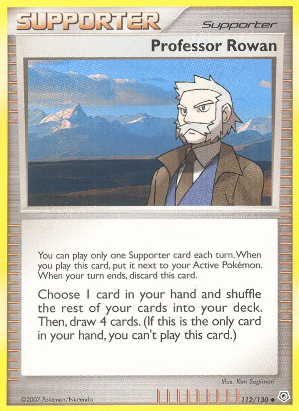 Professor Rowan #112 – Diamond & Pearl card