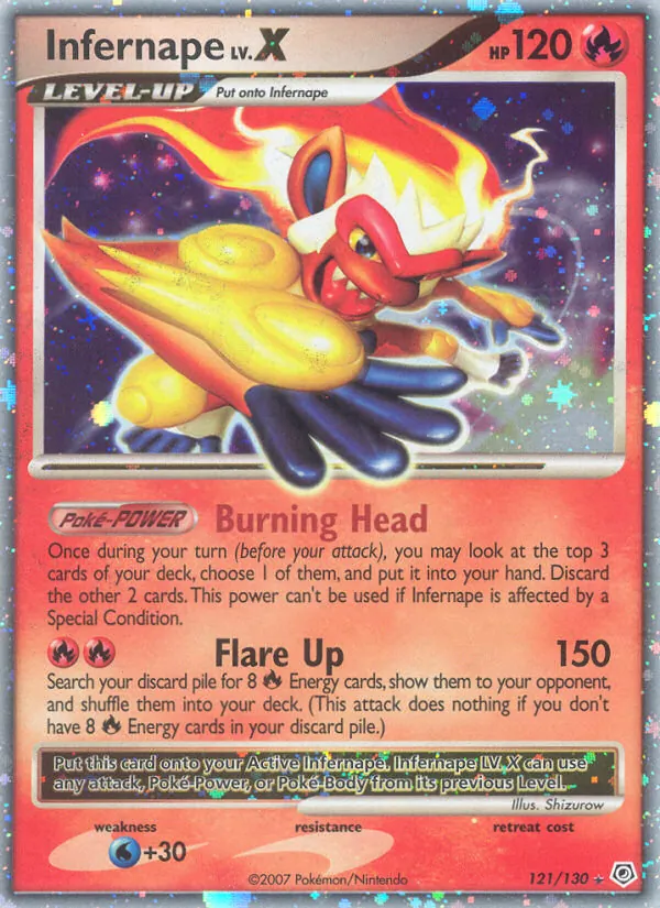 Infernape #121 – Diamond & Pearl card