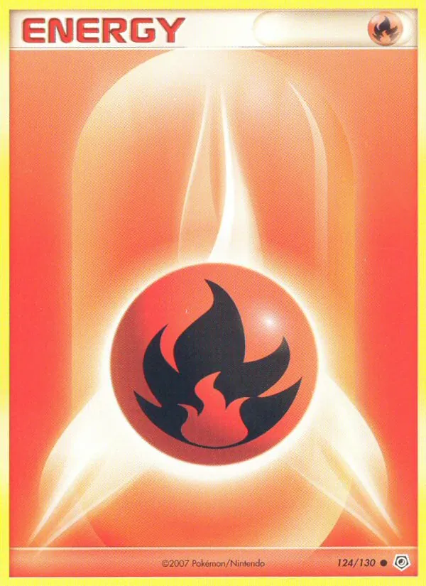 Fire Energy #124 – Diamond & Pearl card