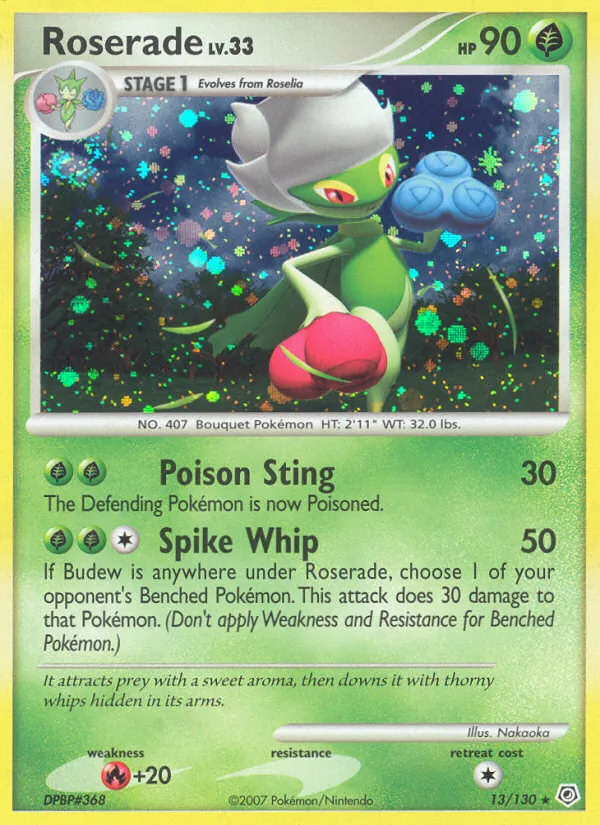 Roserade #13 – Diamond & Pearl card