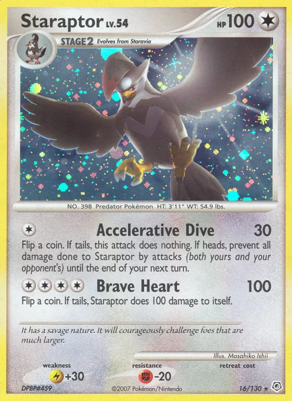 Staraptor #16 – Diamond & Pearl card
