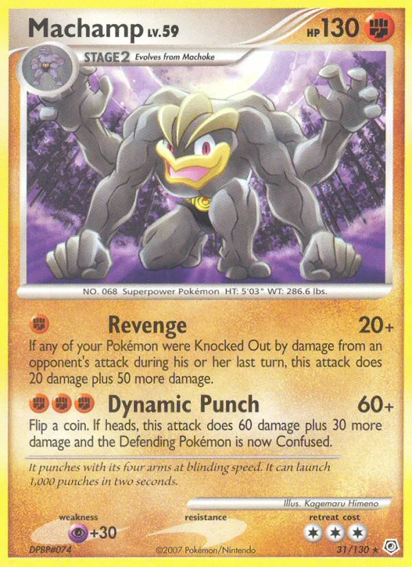 Machamp #31 – Diamond & Pearl card