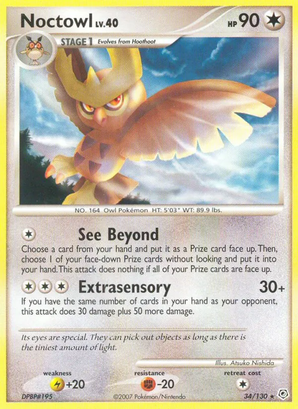 Noctowl #34 – Diamond & Pearl card
