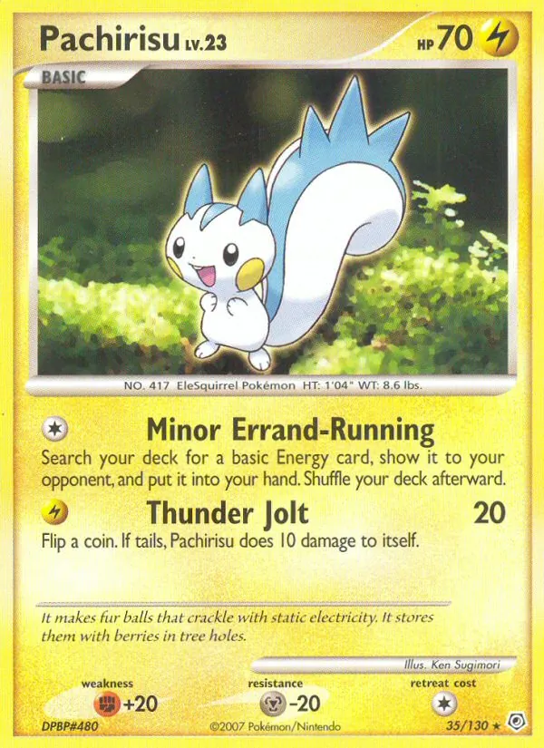Pachirisu #35 – Diamond & Pearl card
