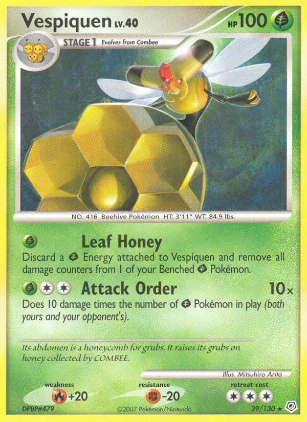 Vespiquen #39 – Diamond & Pearl card