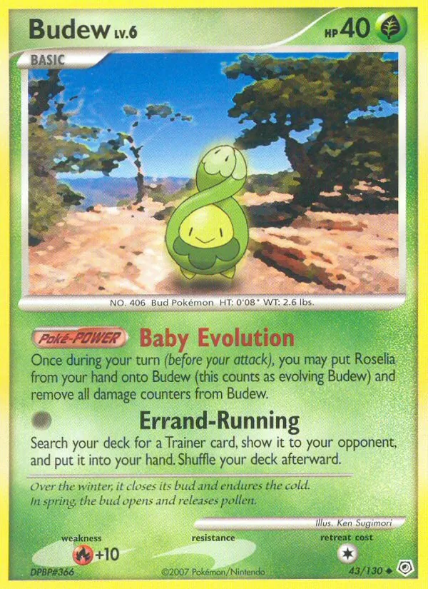 Budew #43 – Diamond & Pearl card