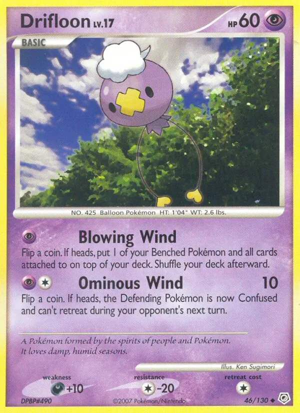 Drifloon #46 – Diamond & Pearl card