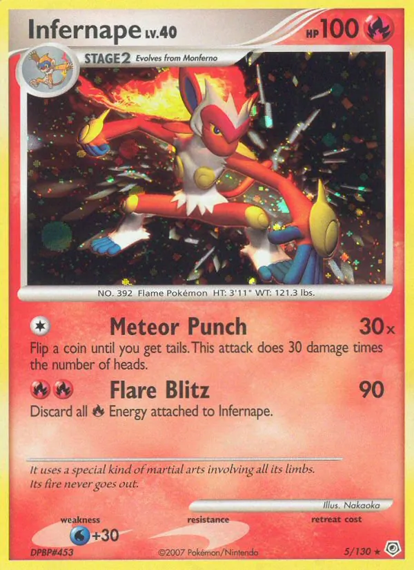 Infernape #5 – Diamond & Pearl card
