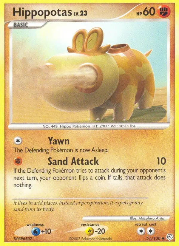 Hippopotas #51 – Diamond & Pearl card