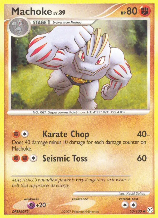 Machoke #53 – Diamond & Pearl card