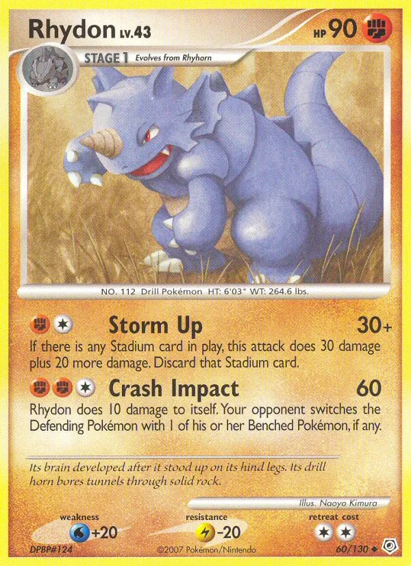 Rhydon #60 – Diamond & Pearl card