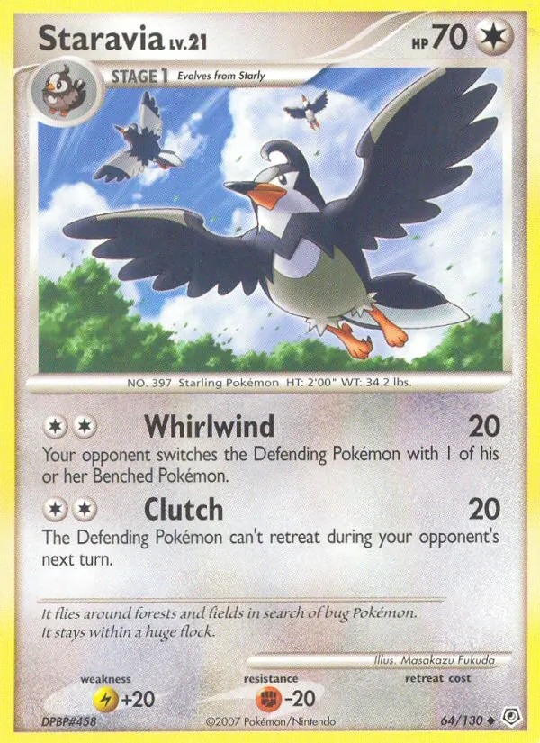 Staravia #64 – Diamond & Pearl card