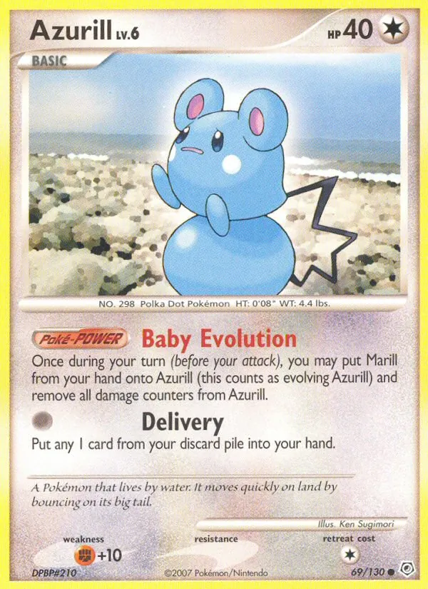 Azurill #69 – Diamond & Pearl card
