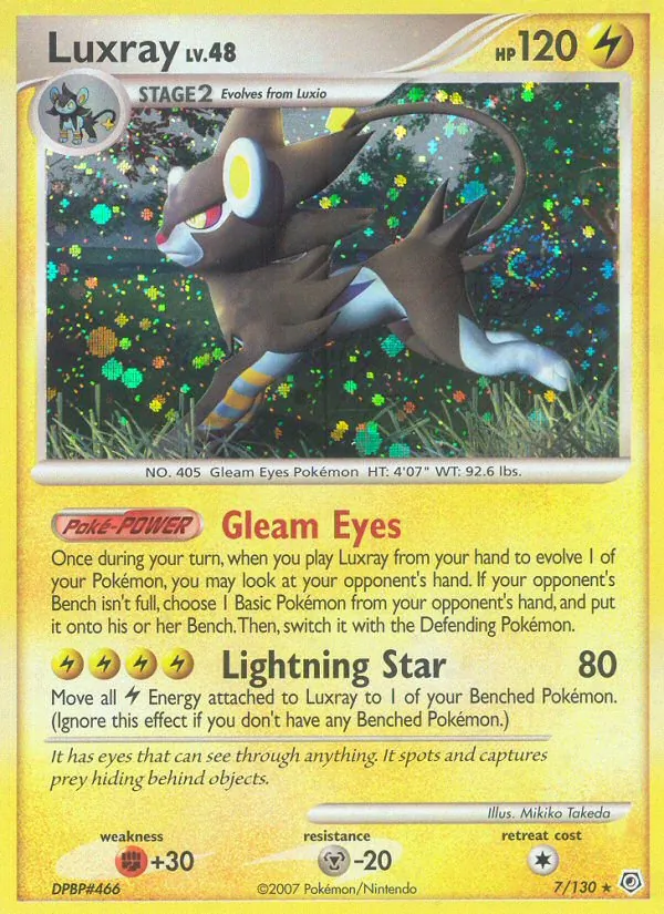 Luxray #7 – Diamond & Pearl card
