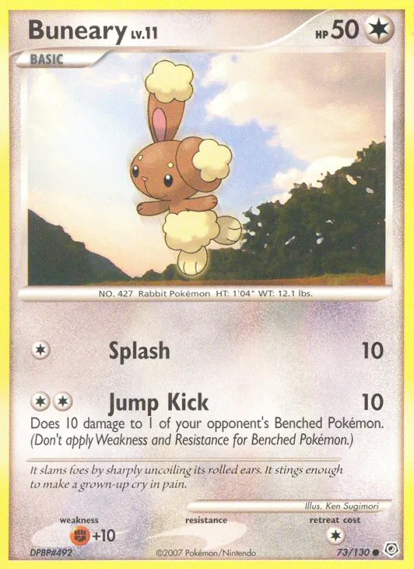 Buneary #73 – Diamond & Pearl card
