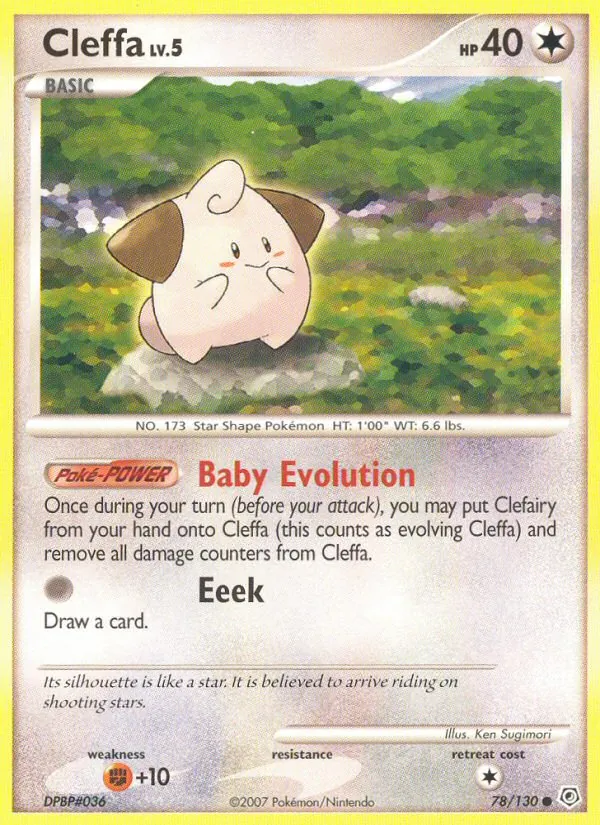 Cleffa #78 – Diamond & Pearl card