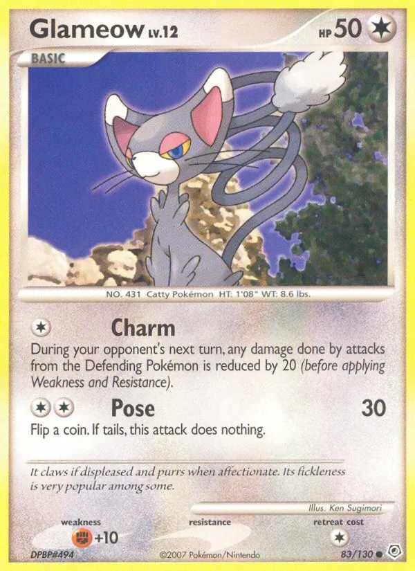 Glameow #83 – Diamond & Pearl card